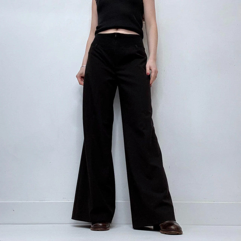 black flared Cop Copine suit trousers