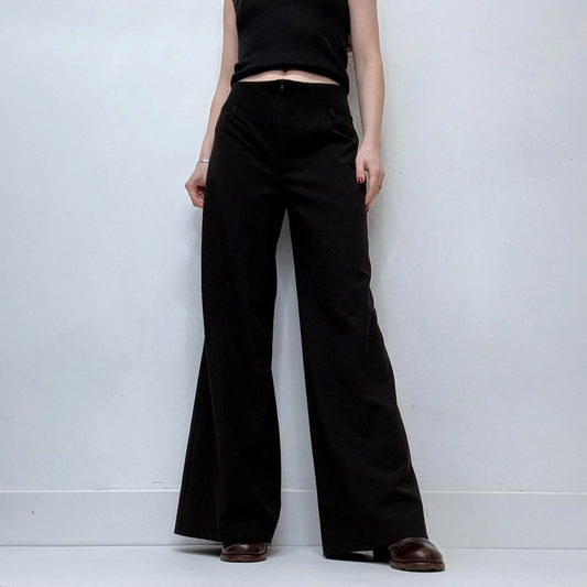 black flared Cop Copine suit trousers