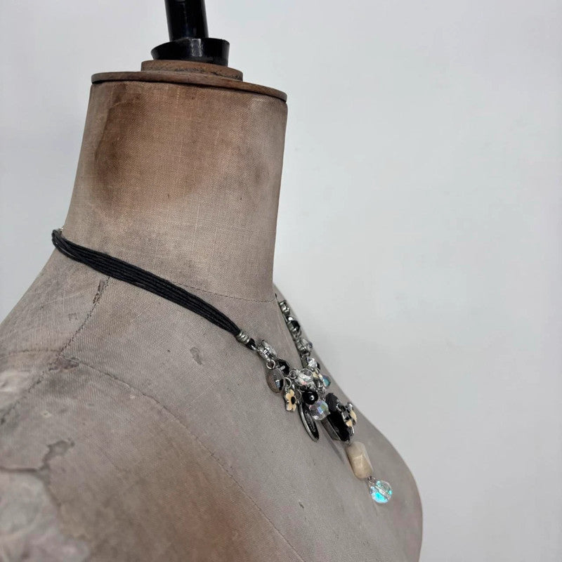 boho flower draped necklace