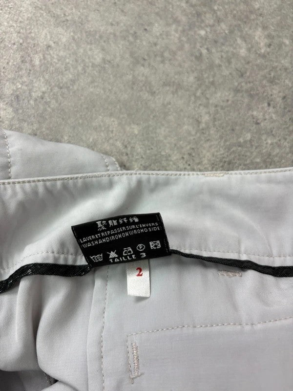 Cop Copine baby blue pleated cargo shorts