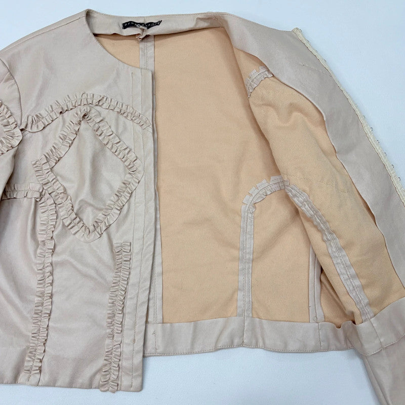 cropped hook and eye corset style jacket
