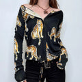 Roberto Cavalli knitted leopard print cardigan