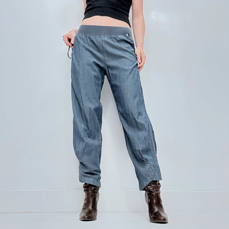 blue structured pleated Cop Copine structured trousers
