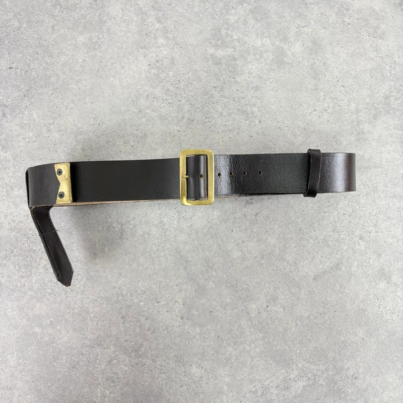 Brown leather wrap layered belt