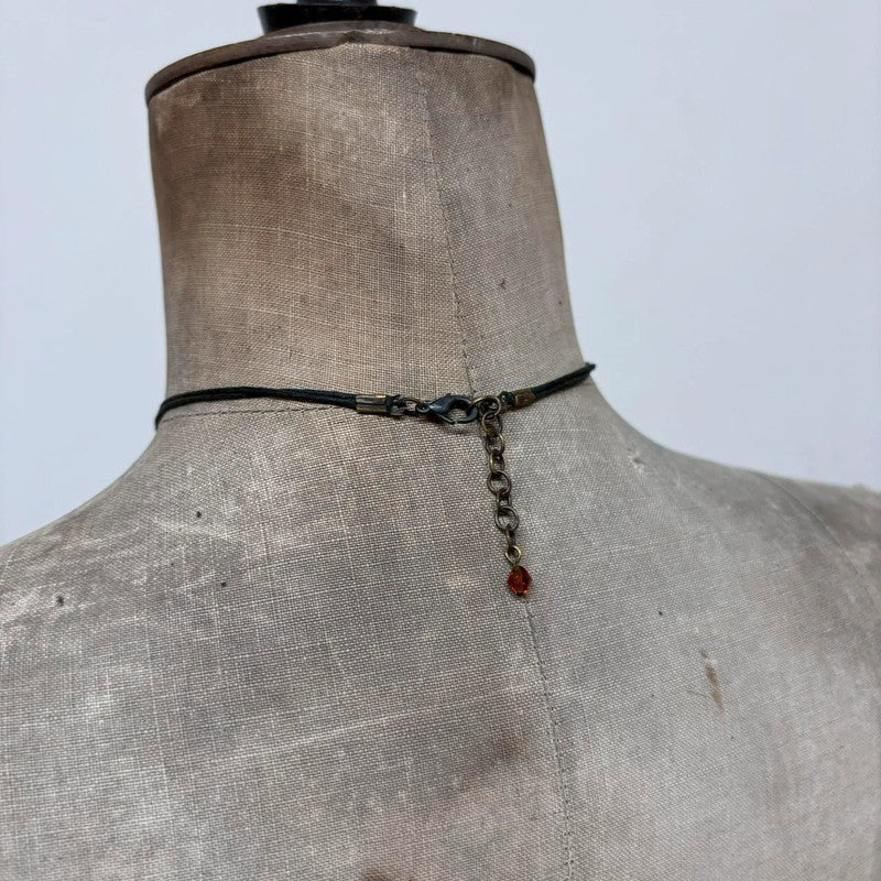 beaded boho summer necklace