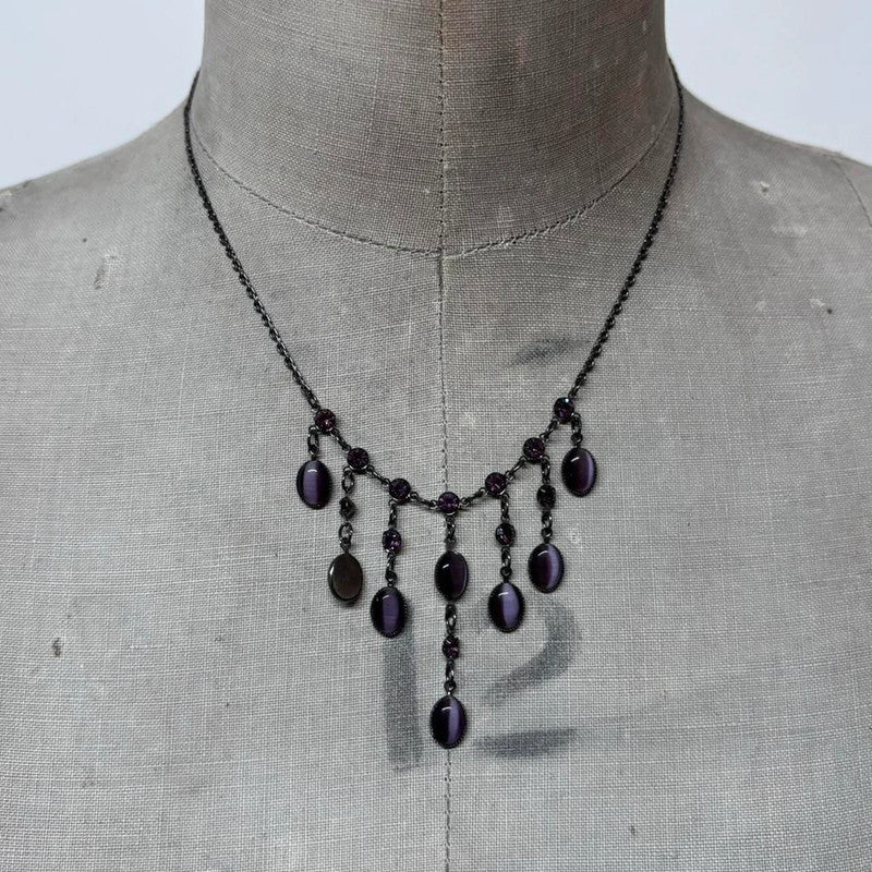 metal chandelier chain necklace