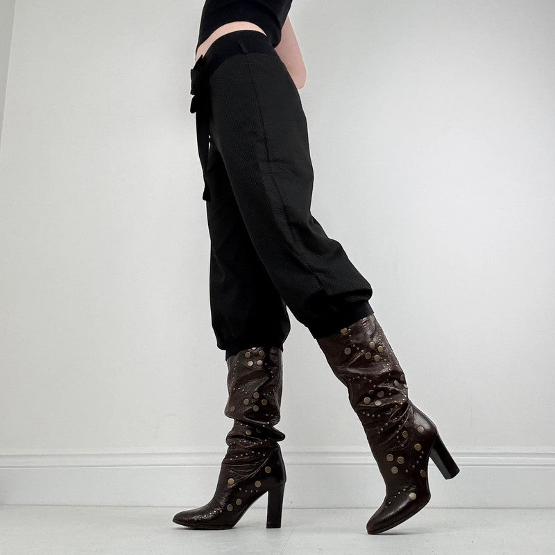 Cop Copine structured polkadot capri pants
