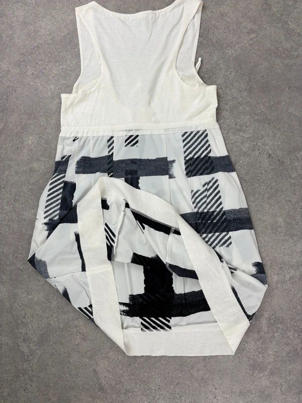 Marithé + François Girbaud graphic checked mini dress