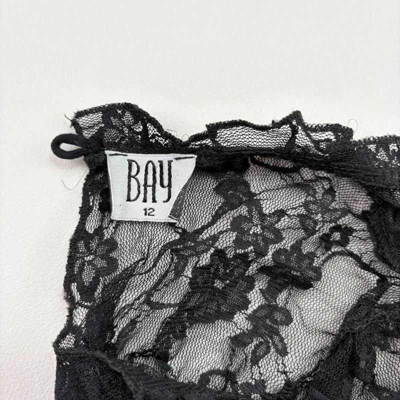 Black Lace Ruched Corset Shirt