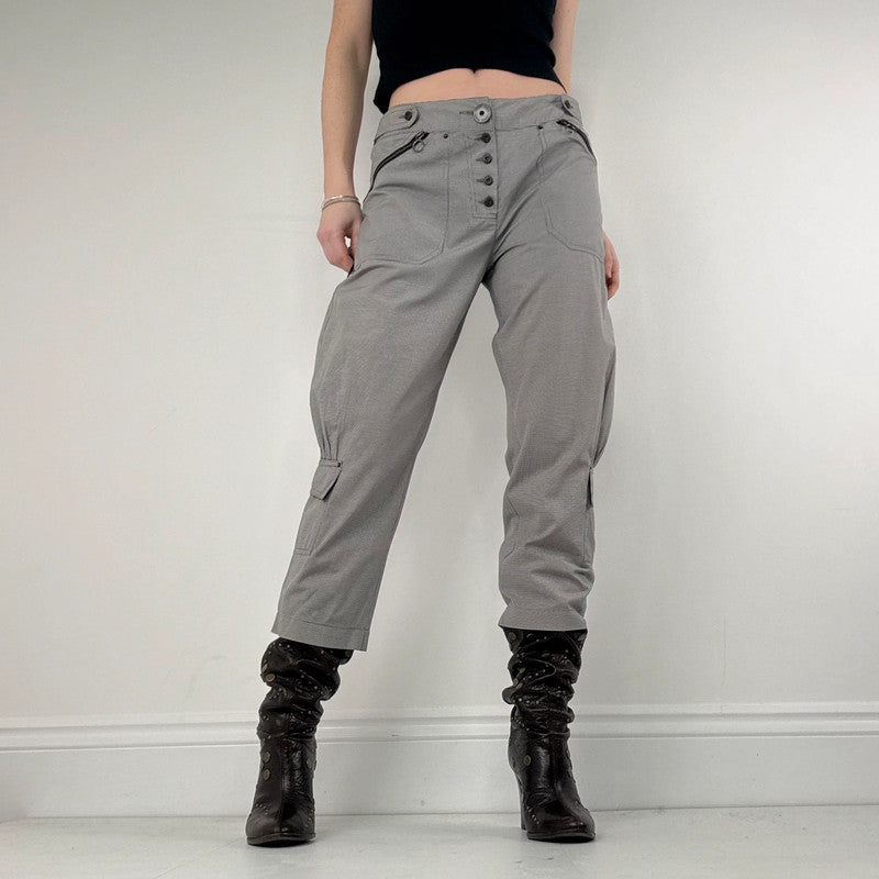 Cop Copine napoleonic grey pinstripe utility trousers