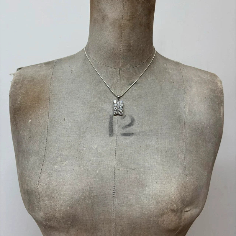 coquette gemstone diamante necklace