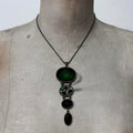green gemstone summer necklace