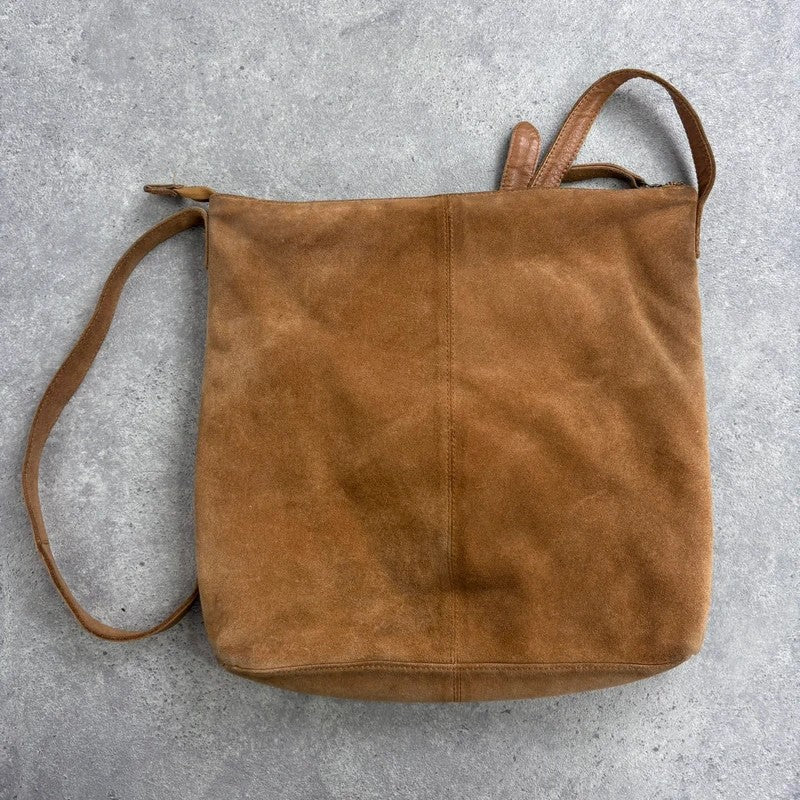 tan leather cowhide pony hair bag