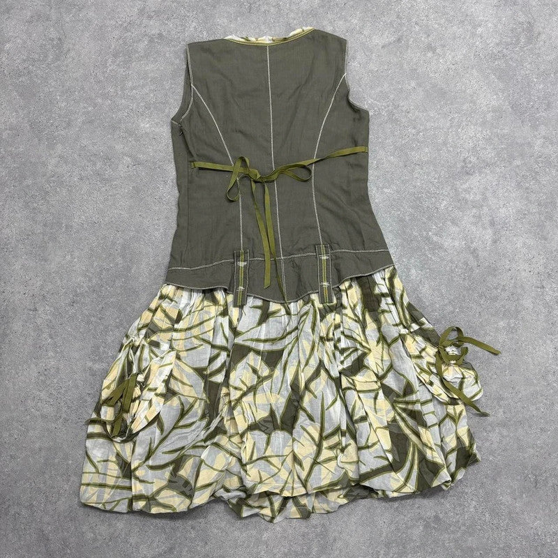 vintage puff cargo dress