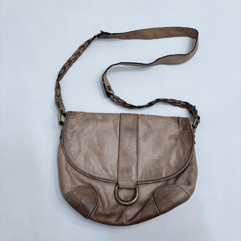 tan leather cross body bag