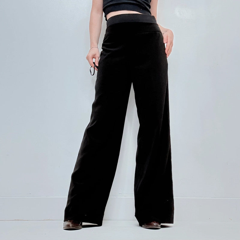 Cop Copine black flared suit trousers