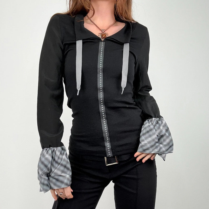 Cop Copine black structured top