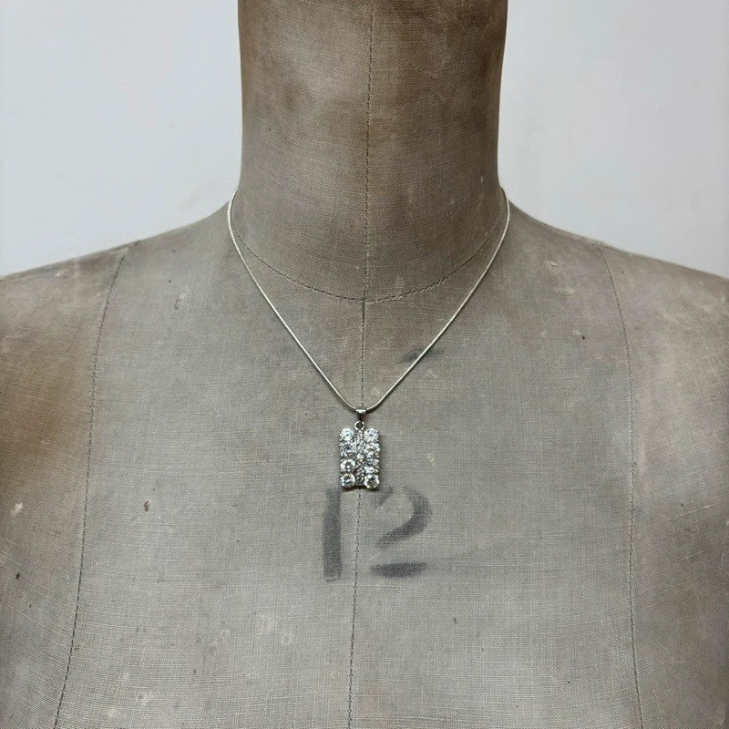 coquette gemstone diamante necklace