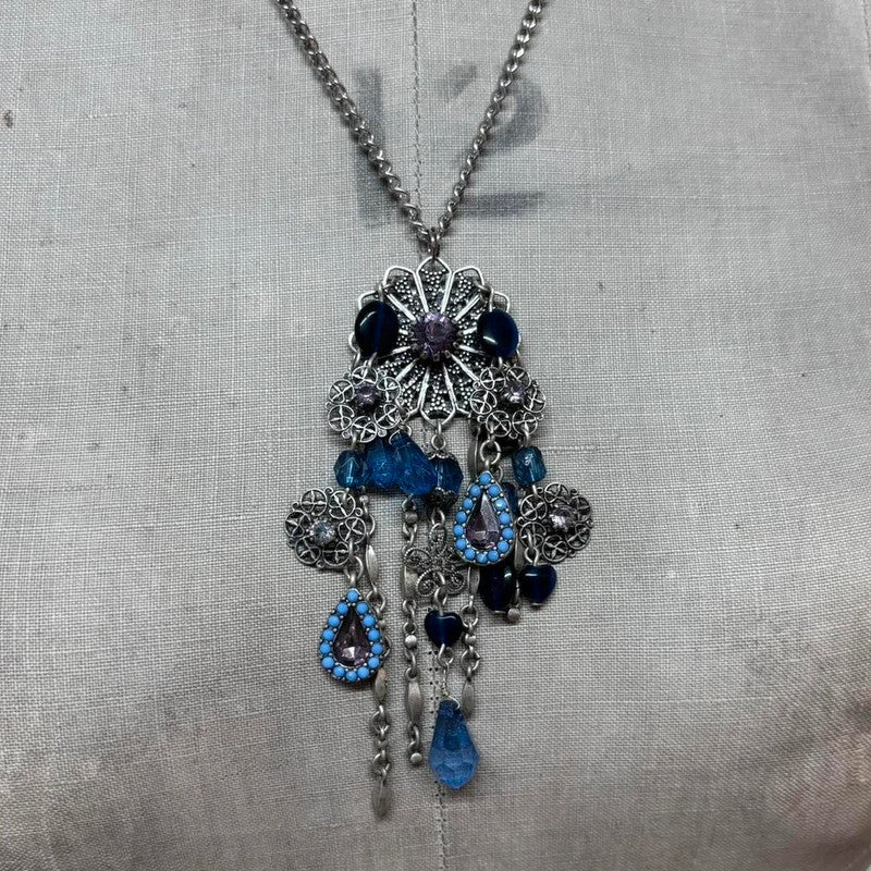 Boho fairy chandelier necklace