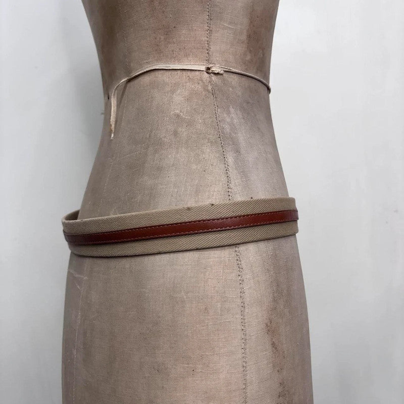 leather canvas riding belt