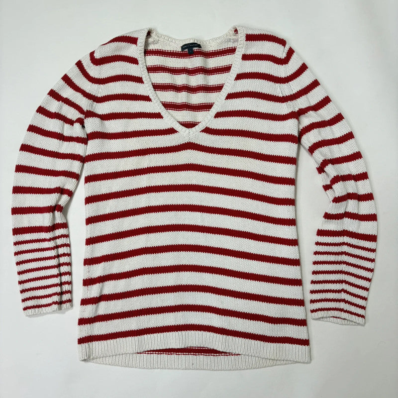 oversized slouchy striped knit jumper