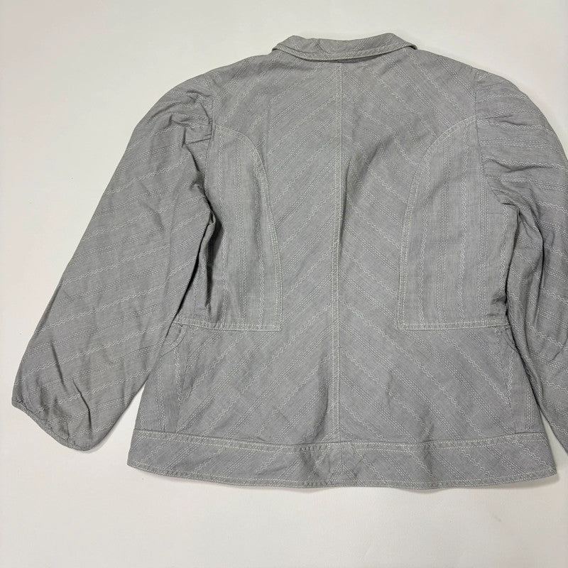 cropped pleated puff jacket