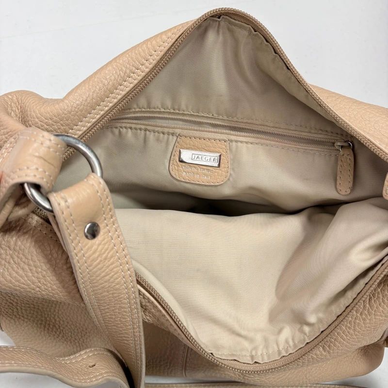 tan leather slouchy crossbody bag