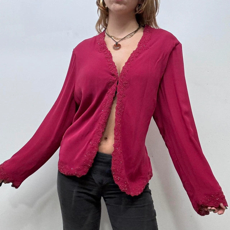 red silk fairy shirt