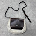 Distressed diesel leather crossbody bag