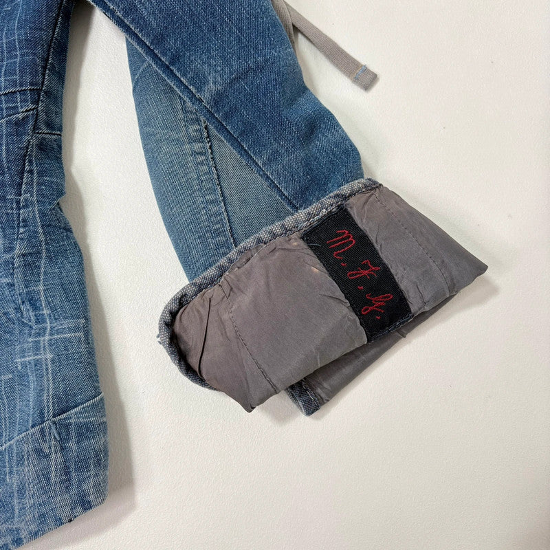 Marithé + François Girbaud distressed denim engineered jacket