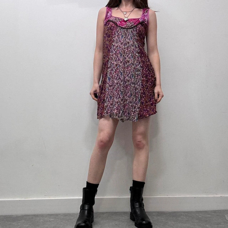 sheer silk floral fairy dress