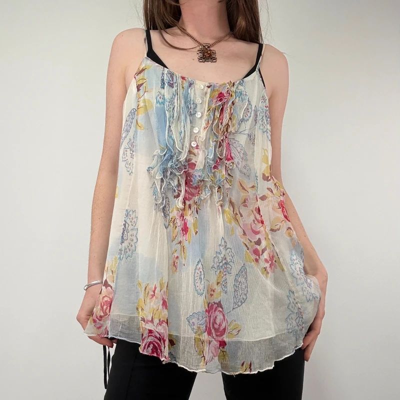 Floaty Fairy Sheer Silk Cami Vest