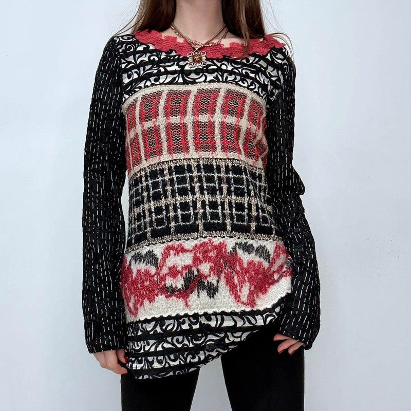 graphic Save the queen knit printed jumper