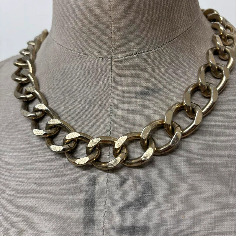 oversized gold chain necklace