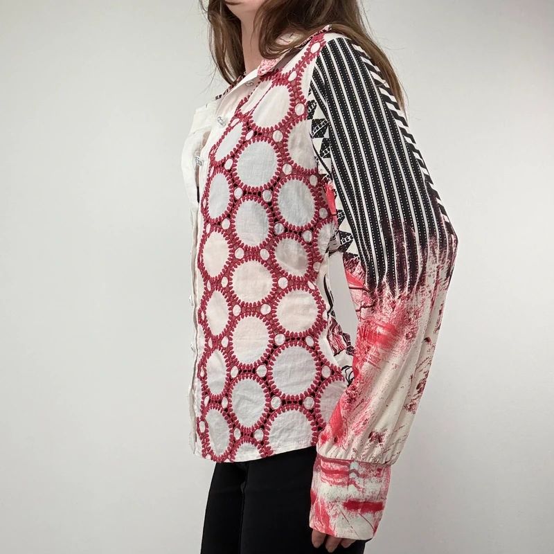 Save the Queen Embroidered Graphic printed Shirt