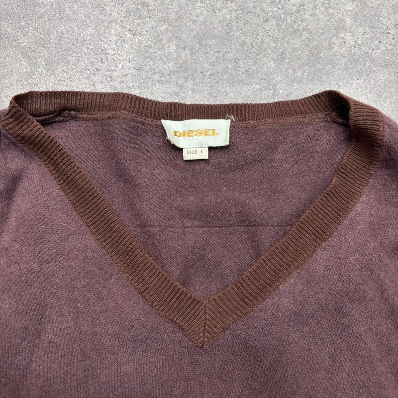slouchy wool burgandy jumper