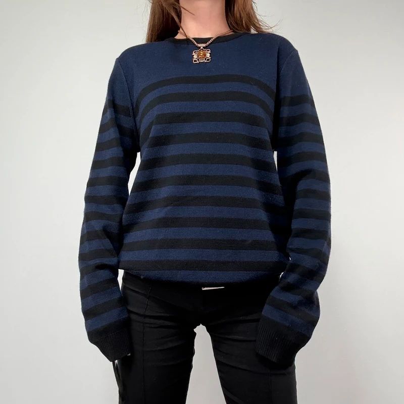 Ami Paris Striped Wool Jumper