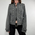 Khaki military napoleon military jacket