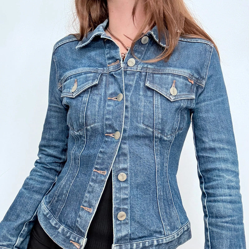 fitted french connection denim jacket