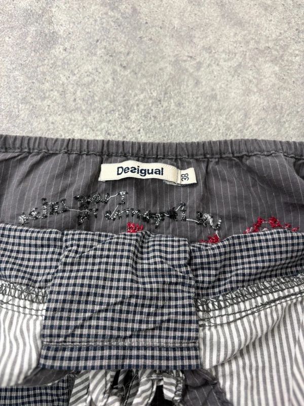gingham puff Desigual dungarees