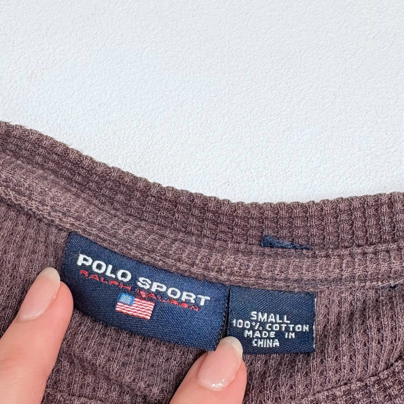 textured cropped Polo sport Ralph Lauren t-shirt