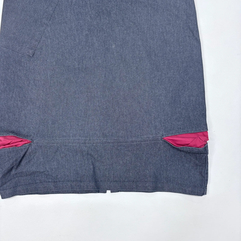denim Cop Copine structured barrel skirt