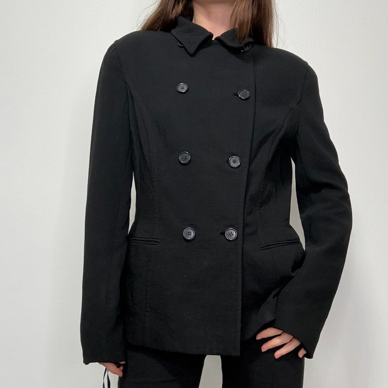Black Ralph Lauren purple label silk and wool jacket