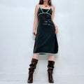 black ribbed jersey Cop Copine midi dress