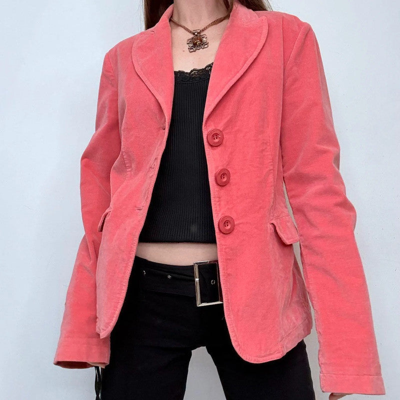 pink Moschino velvet blazer jacket