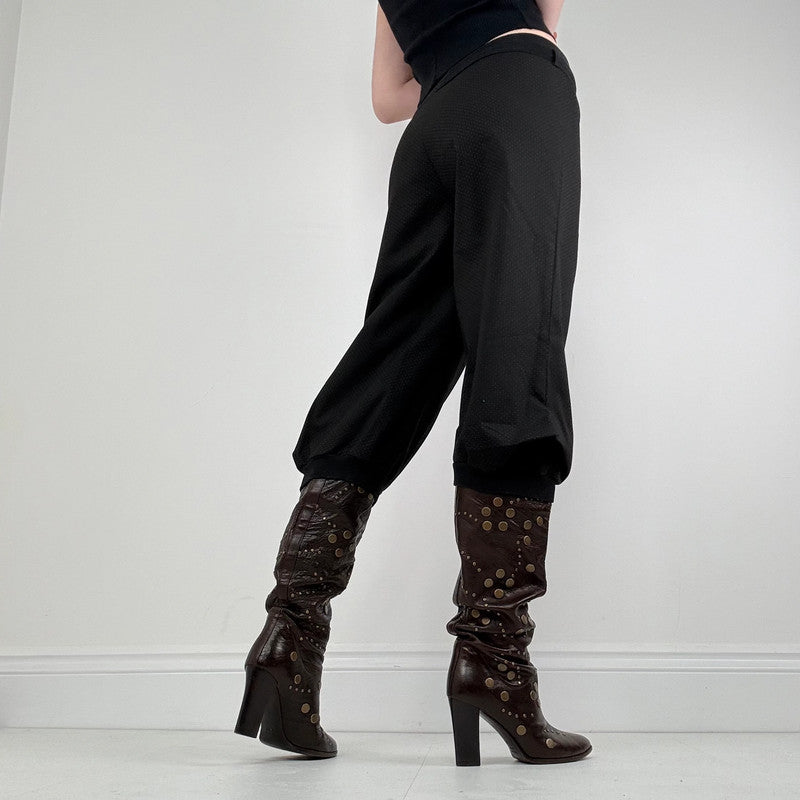 Cop Copine structured polkadot capri pants