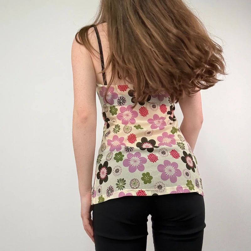 tezenis Flower print Mesh Halter Vest