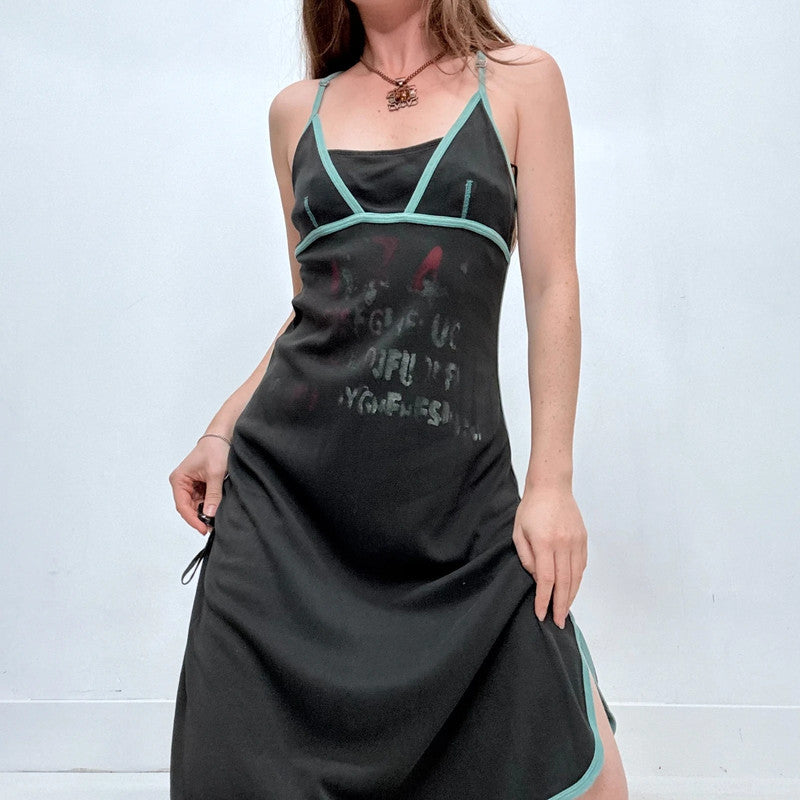 black ribbed jersey Cop Copine midi dress