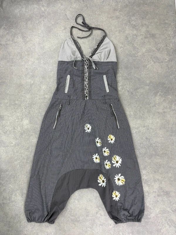 gingham puff Desigual dungarees