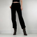 black Cop Copine pleated flared trousers